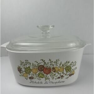 Corning Ware L'Echalote La Marjolaine Spice of Life 3 Quart Dish A-3-B w Lid